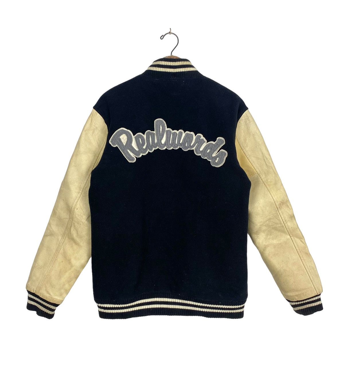 Vintage Rare‼️ Vintage Real Words Wool Cowhide Varsity Size US M / EU 48-50 / 2 - 4 Thumbnail