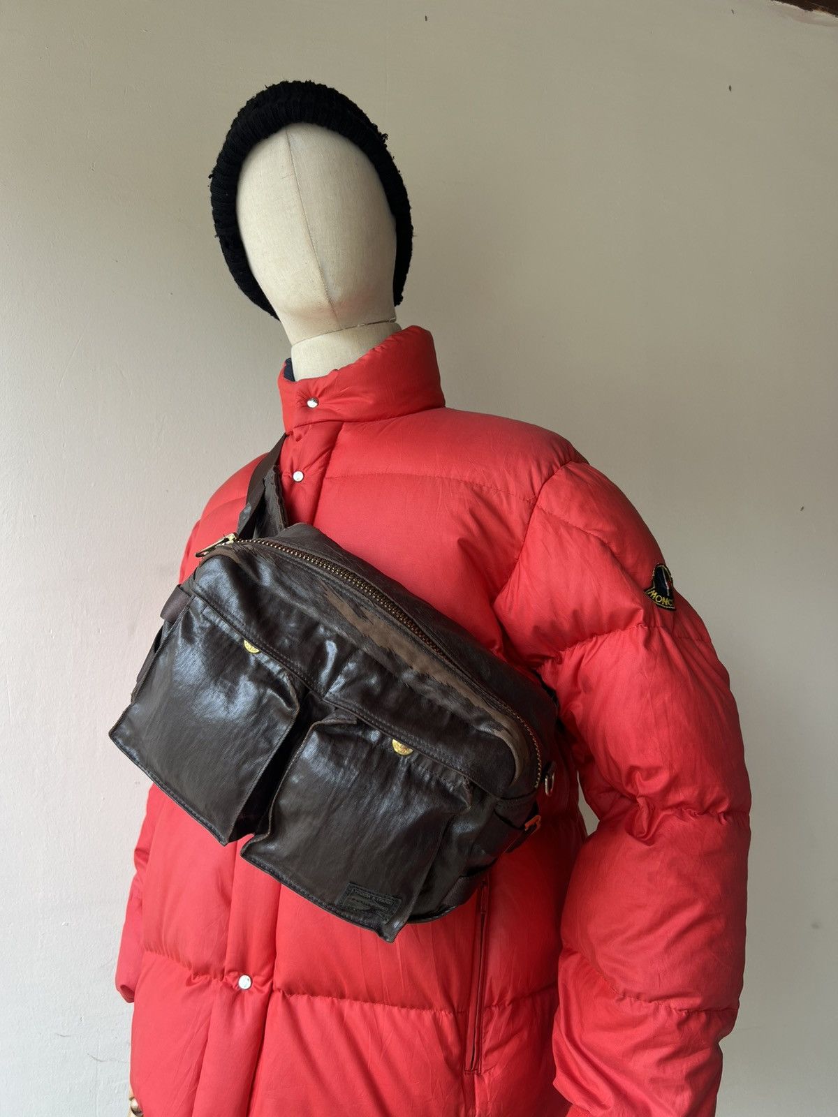 Porter Distressed Porter by Yoshida Peel off Coated Chest Waist Bag Size ONE SIZE - 5 Thumbnail