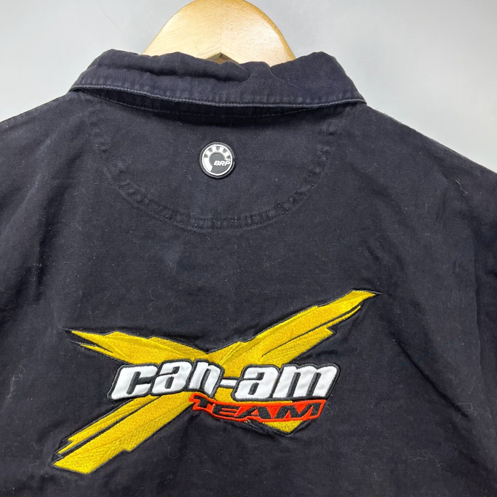 Vintage VINTAGE Can Am Team Racing Button Up Short Sleeve Shirt L Black Men T-Shirt 90s Size US L / EU 52-54 / 3 - 2 Thumbnail