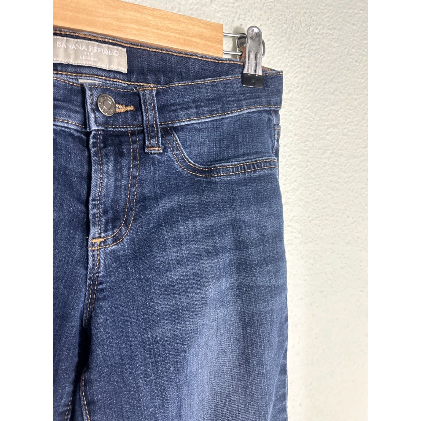 Banana Republic VINTAGE Banana Republic Jeans Jegging Denim Dark Wash 2 26x29 Women Mens? Size 26" / US 2 / IT 38 - 5 Thumbnail