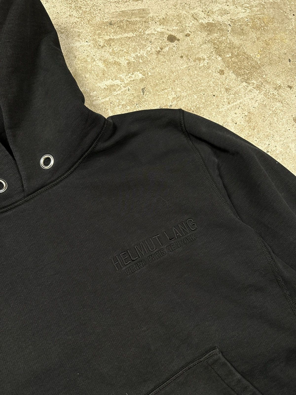 Helmut Lang Helmut Lang Black Embroidery Eagle Hoodie Sweatshirt Size US L / EU 52-54 / 3 - 4 Thumbnail