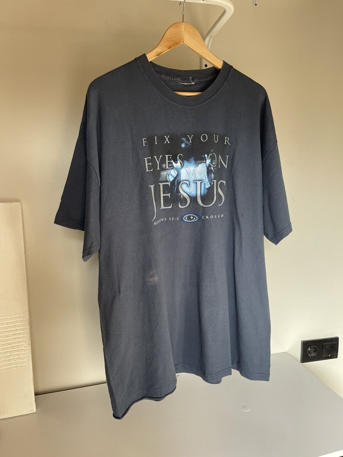 Band Tees 90’s Fix Your Eyes on Jesus Vintage t-shirt bible Kanye West Size US XL / EU 56 / 4 - 7 Thumbnail