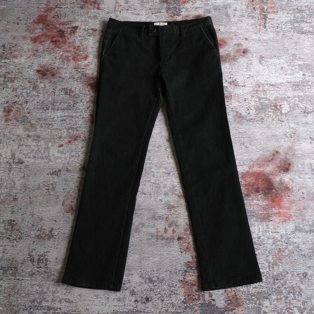 image of Helmut Lang Dry Denim Pants in Black, Men's (Size 30)