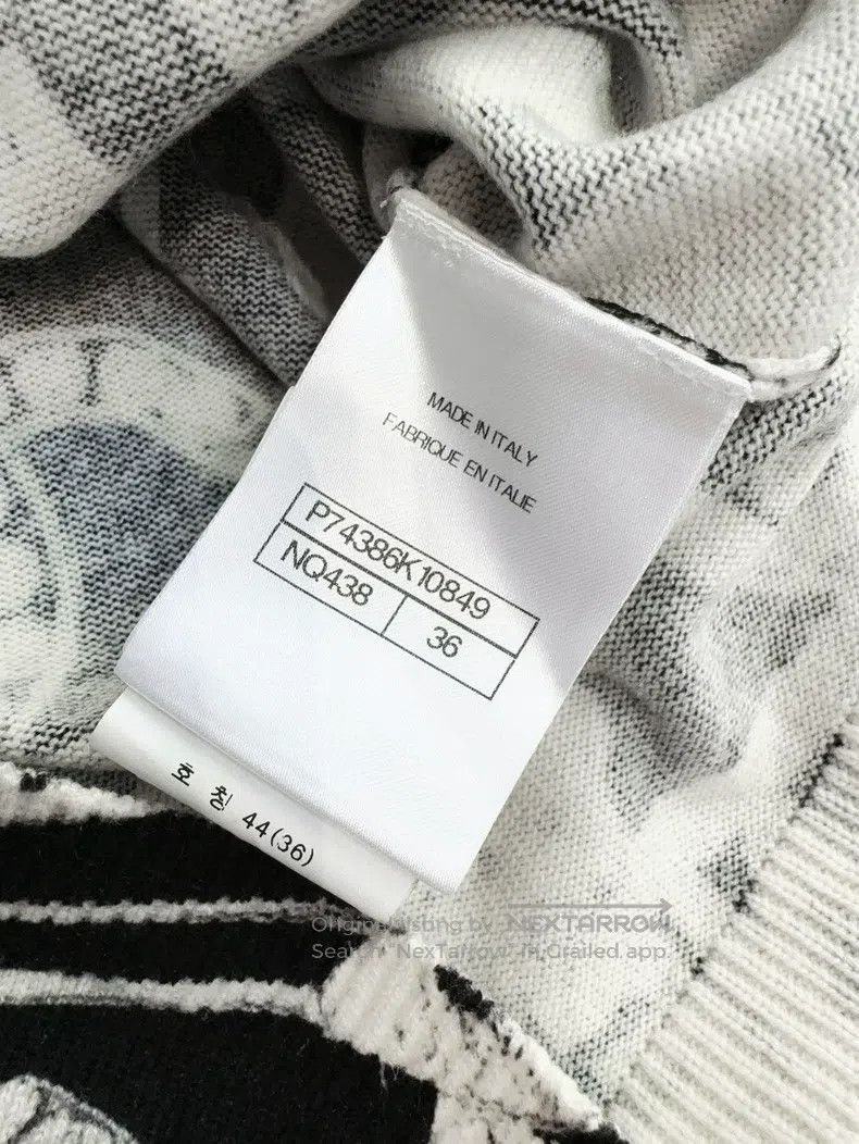 Chanel Chanel Ski series black and white jewellery pattern knitte Size XS / US 0-2 / IT 36-38 - 6 Thumbnail