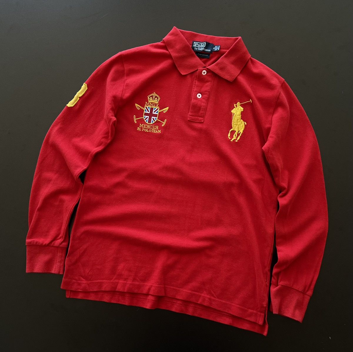 Polo Ralph Lauren × Rugby Ralph Lauren × Vintage Vintage Polo Ralph Lauren Mercer RL Polo Team Rugby Number 3 Size US S / EU 44-46 / 1 - 1 Thumbnail