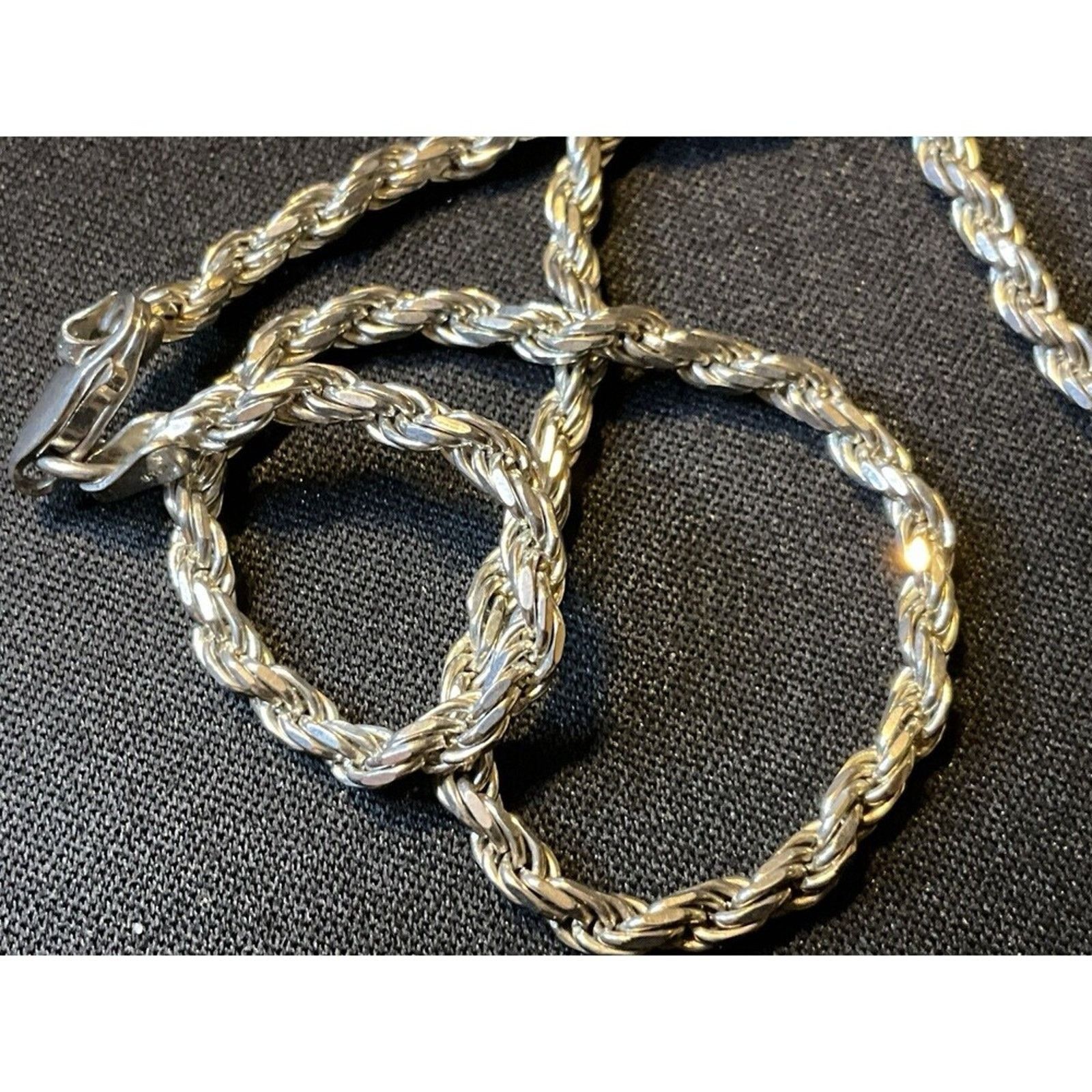 Other 925 Sterling Silver Mountain Scene with 18in Rope Chain Size ONE SIZE - 4 Thumbnail