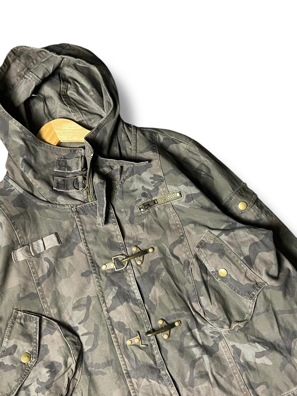 Japanese Brand Crazy Angel Multi pocket Camouflage Jacket (142) Size US S / EU 44-46 / 1 - 6 Thumbnail