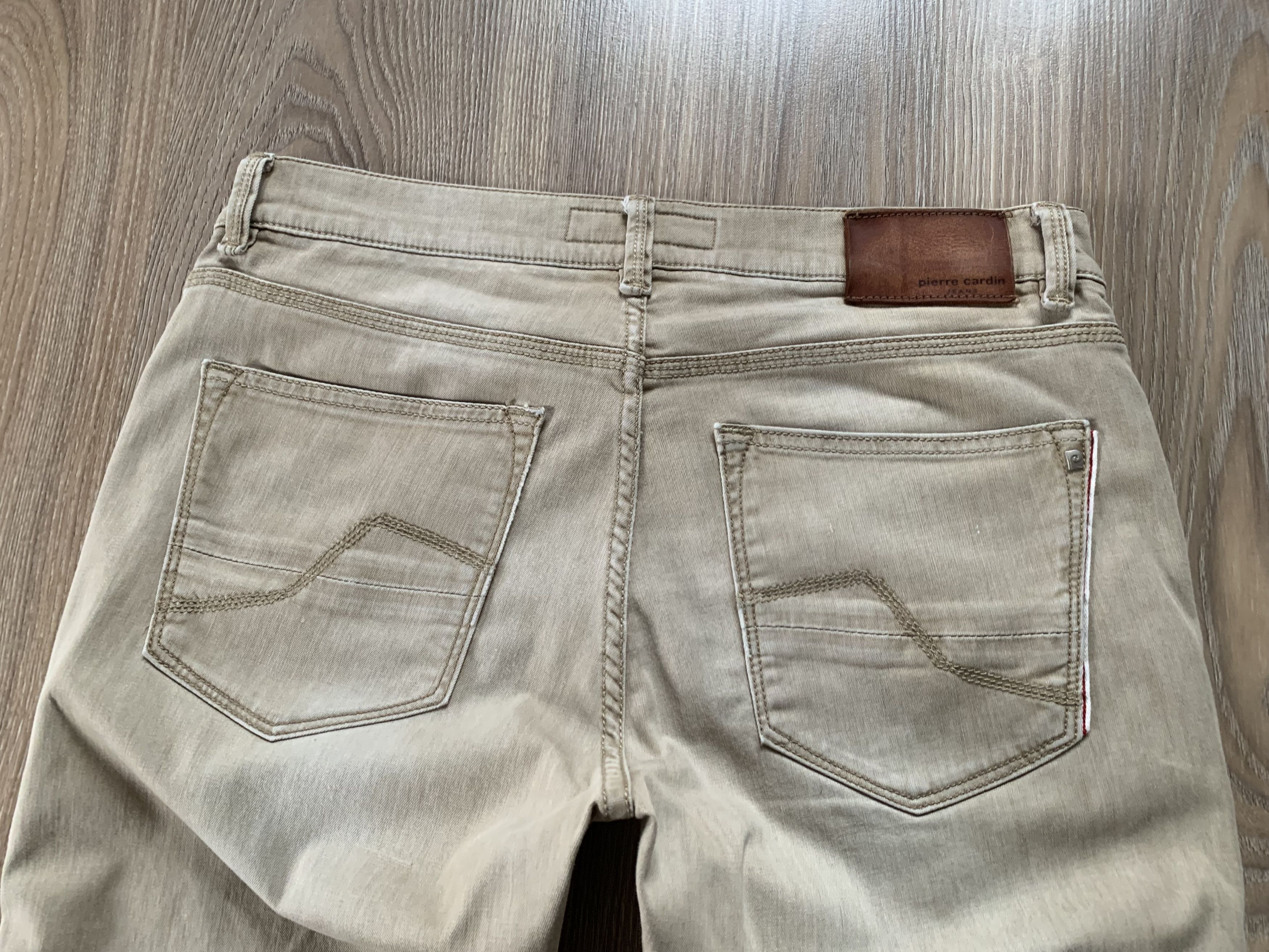Designer × Pierre Cardin Pierre Cardin Premium Selvedge Beige Jeans Size US 33 - 8 Thumbnail