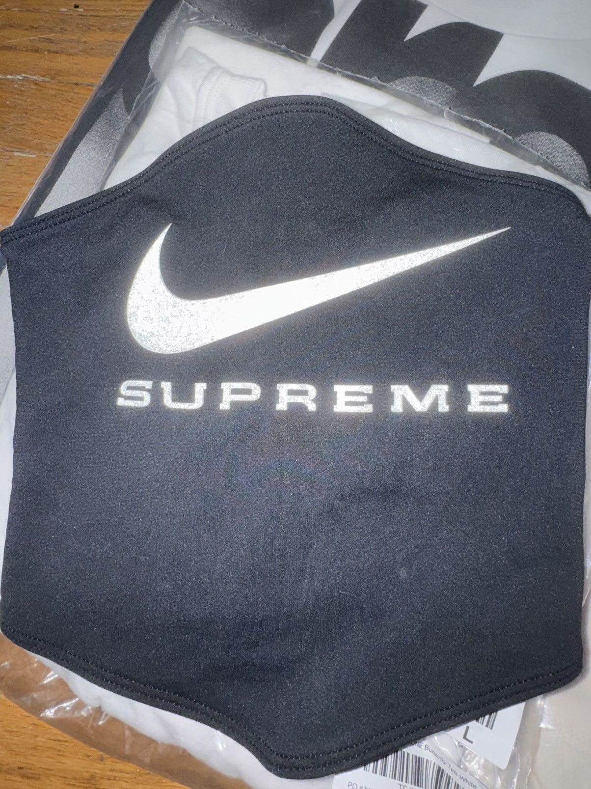 Nike × Supreme Nike x Supreme Reflective 3M Neck Warmer Face Mask Size ONE SIZE - 2 Thumbnail