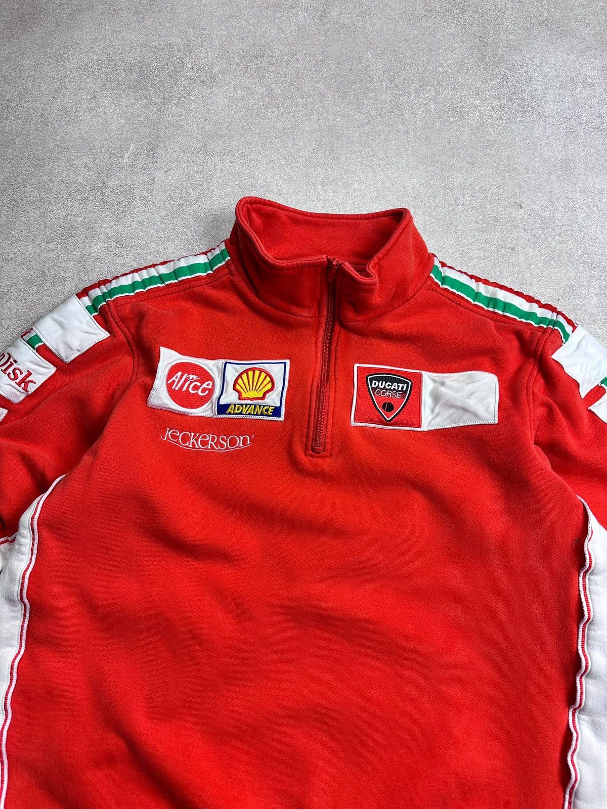 Formula 1 Vintage Ducati Corse Moto Racing Quarter Zip Sweater XL Size US XL / EU 56 / 4 - 3 Thumbnail