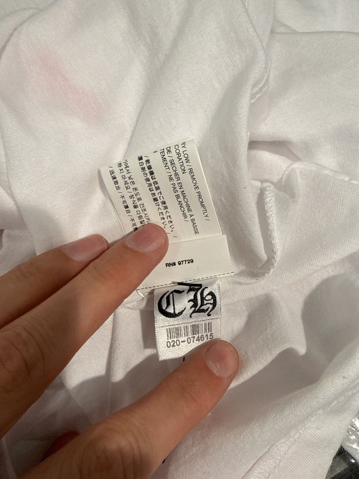 Chrome Hearts Chrome Hearts Foti Long Sleeve Shirt White Pink Size US M / EU 48-50 / 2 - 7 Thumbnail