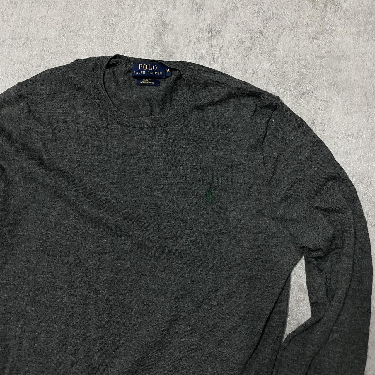 Polo Ralph Lauren Grey Polo Ralph Lauren slim fit merino wool jumper Size US M / EU 48-50 / 2 - 2 Thumbnail