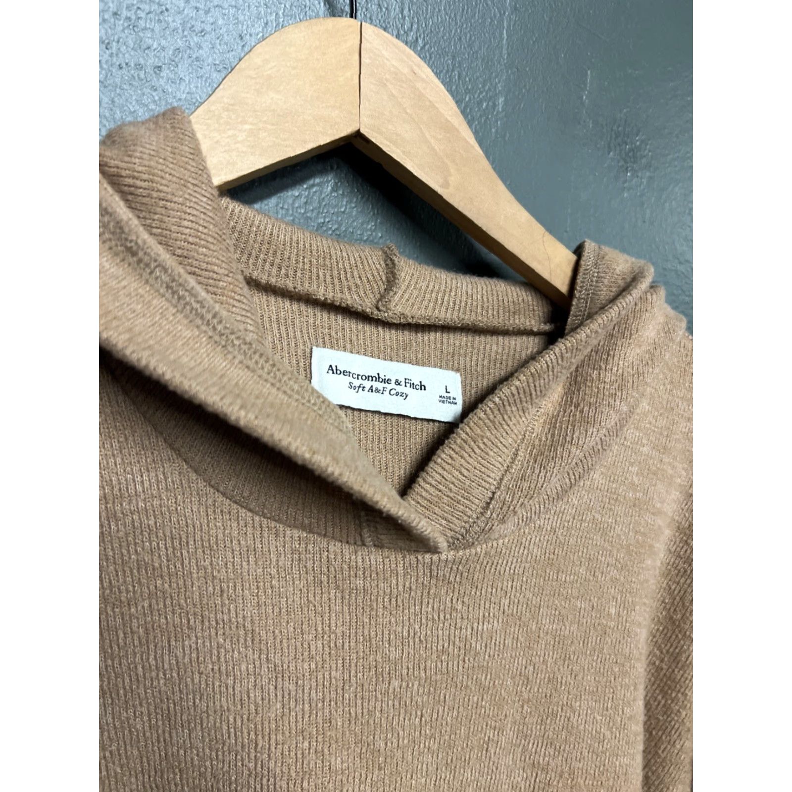 Abercrombie & Fitch Abercrombie & Fitch Soft Collection Hoodie Sweatshirt Crop Top Brown Large Size L / US 10 / IT 46 - 2 Thumbnail