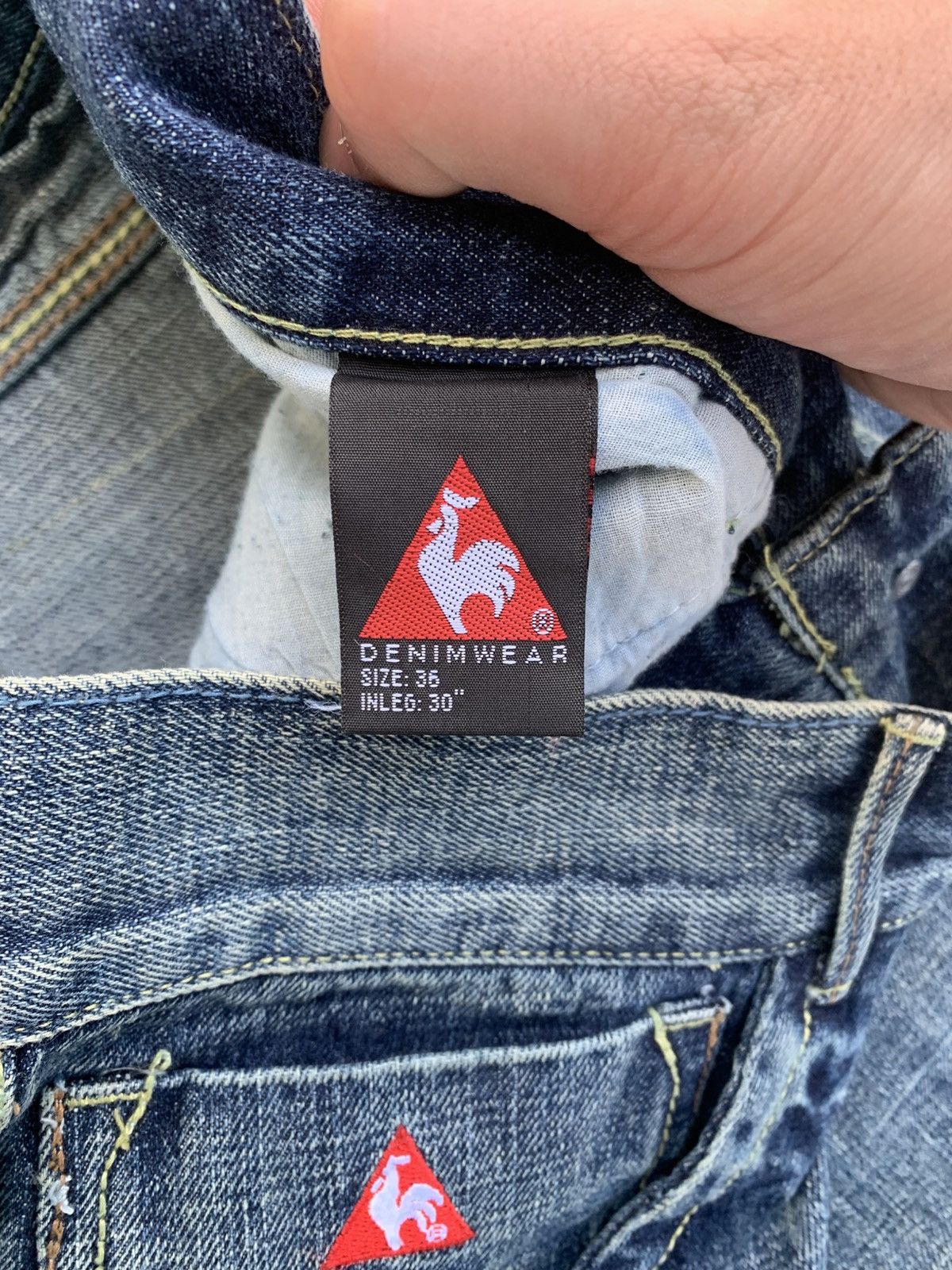 Le Coq Sportif Le Coq Sportif Jeans Vintage Baggy Denim Avantgarde Size US 34 / EU 50 - 7 Thumbnail