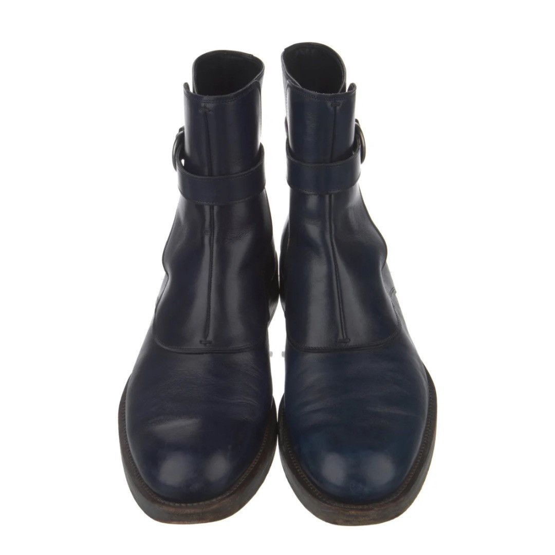 Salvatore Ferragamo Salvatore Ferragamo Blue Ankle Boots Size US 10.5 / EU 43-44 - 2 Thumbnail
