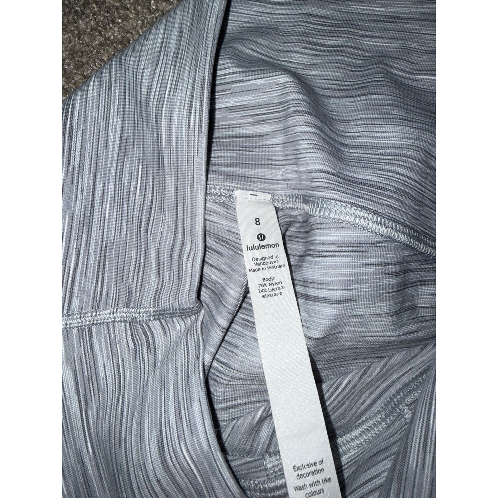 Lululemon Lululemon Wunder Under Hi-Rise Tight 28" Ombre White Multi 8 Size 30" / US 8 / IT 44 - 4 Thumbnail