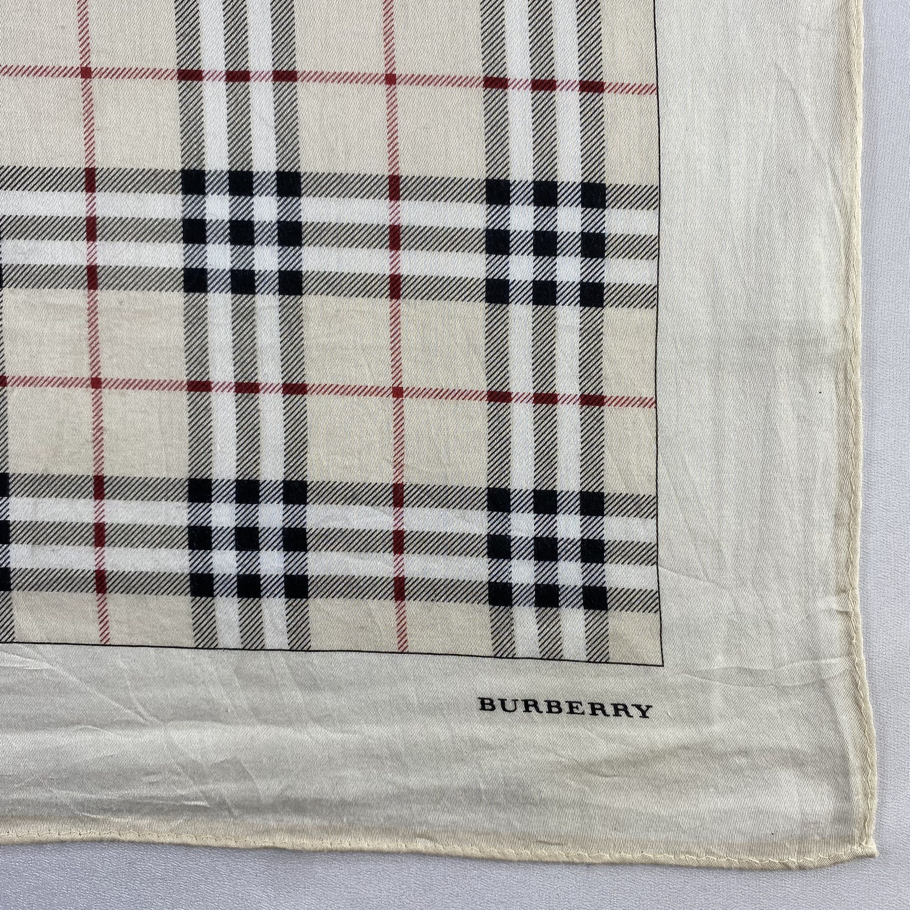 Burberry × Vintage Burberry Handkerchief / Neckerchief / Bandana-P1193 Size ONE SIZE - 3 Thumbnail