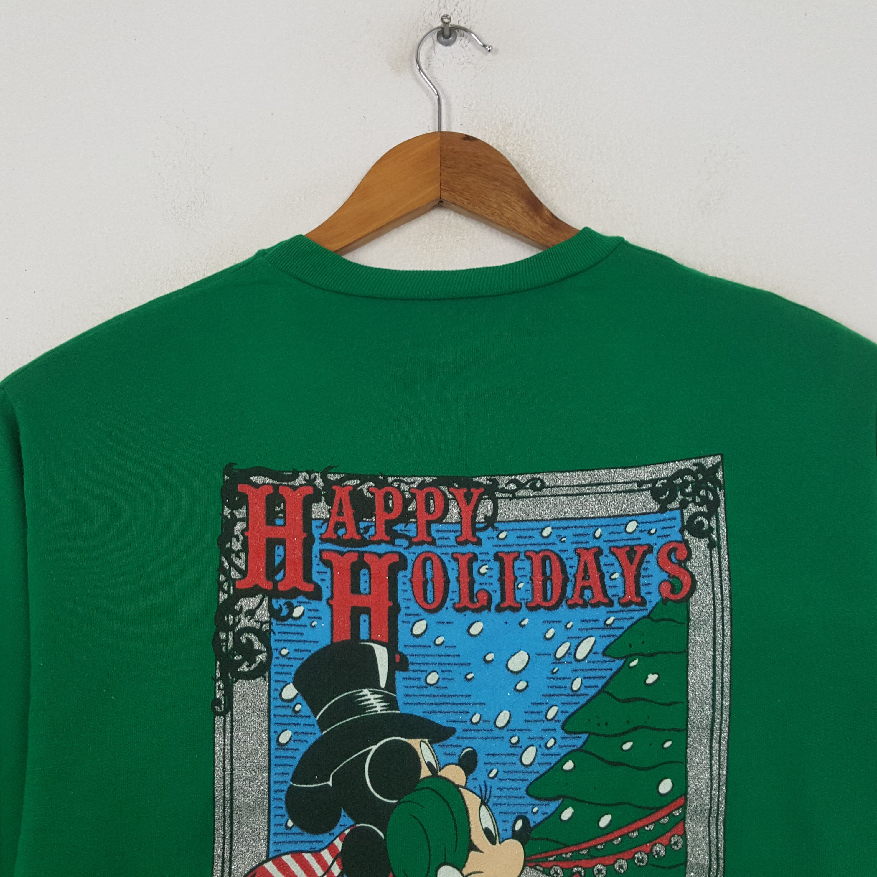Disney Vintage Chrismas Mickey And Minnie Promo Sweatshirt RR5 Size US L / EU 52-54 / 3 - 4 Thumbnail