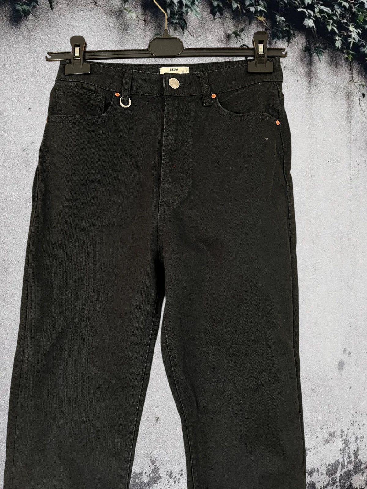 NEUW Denim Neuw Nico size 28 high rise straight black jeans Size 28" / US 6 / IT 42 - 2 Thumbnail