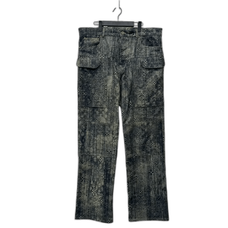 Louis Vuitton Louis Vuitton Green Logo Denim Trousers -2505 Size US 34 / EU 50 - 1 Thumbnail