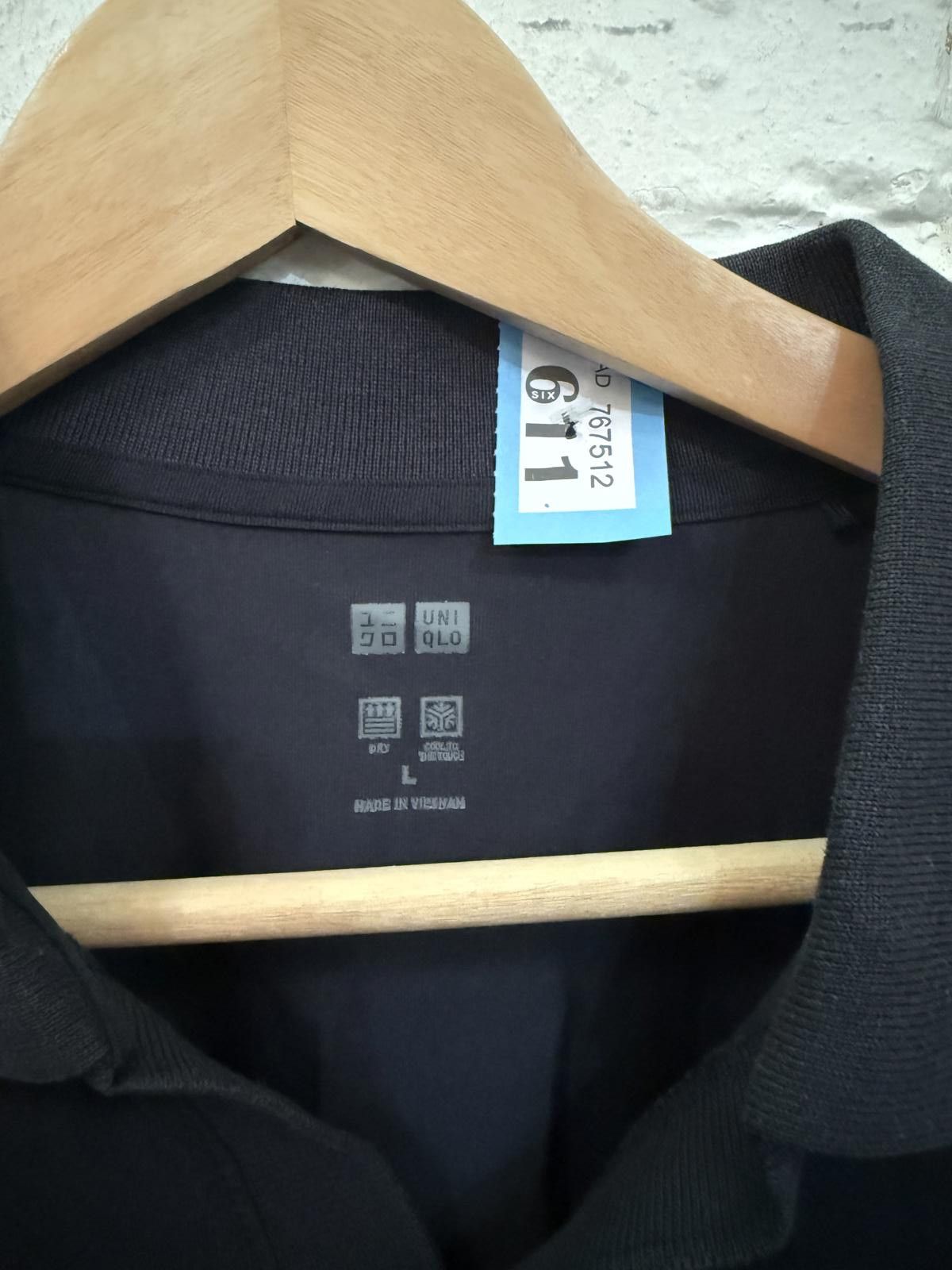 Uniqlo Uniqlo Men's Black Polo Shirt Size L Size ONE SIZE - 2 Thumbnail