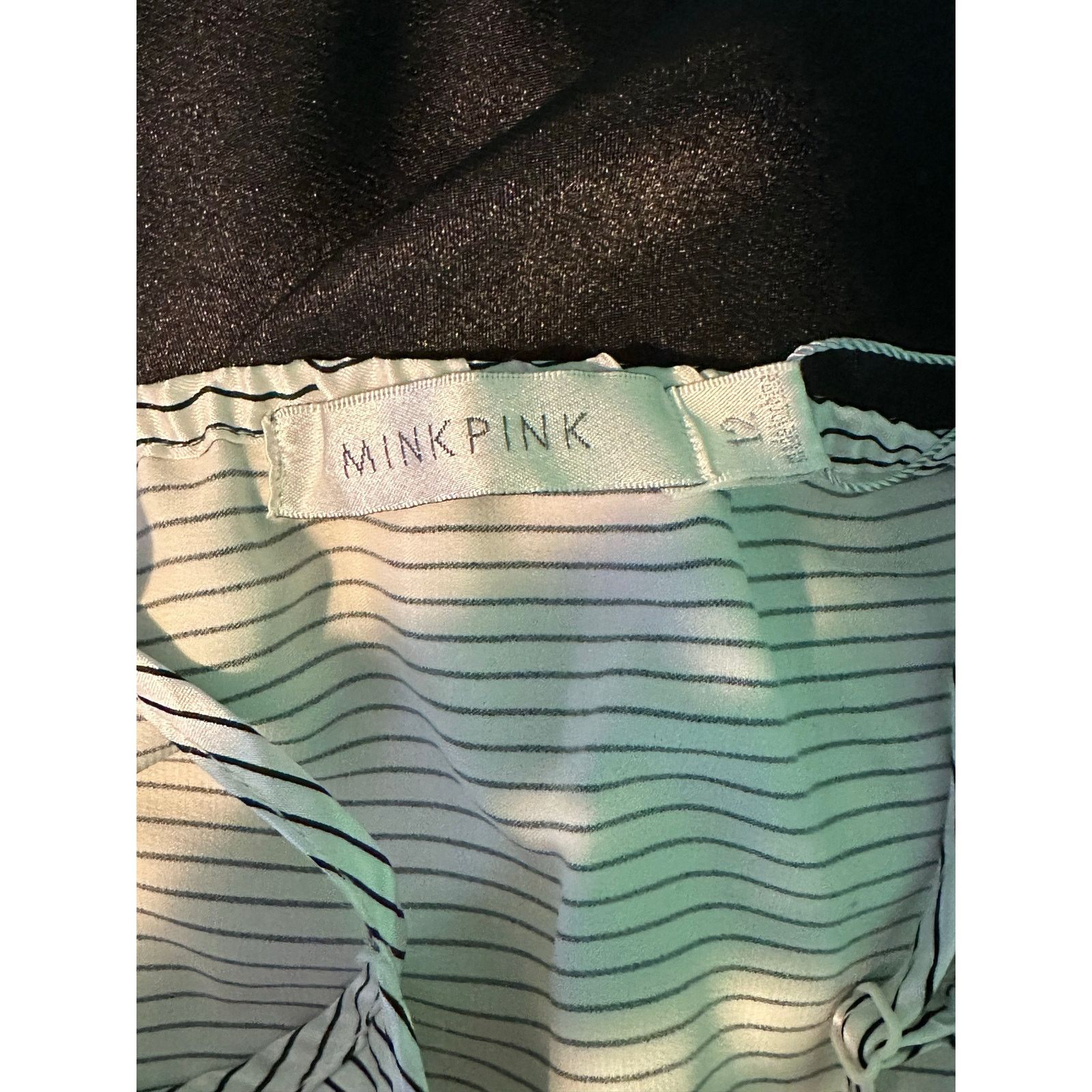 MINKPINK Minkpink black white satin summer mini dress size 12 Size XL / US 12-14 / IT 48-50 - 4 Thumbnail