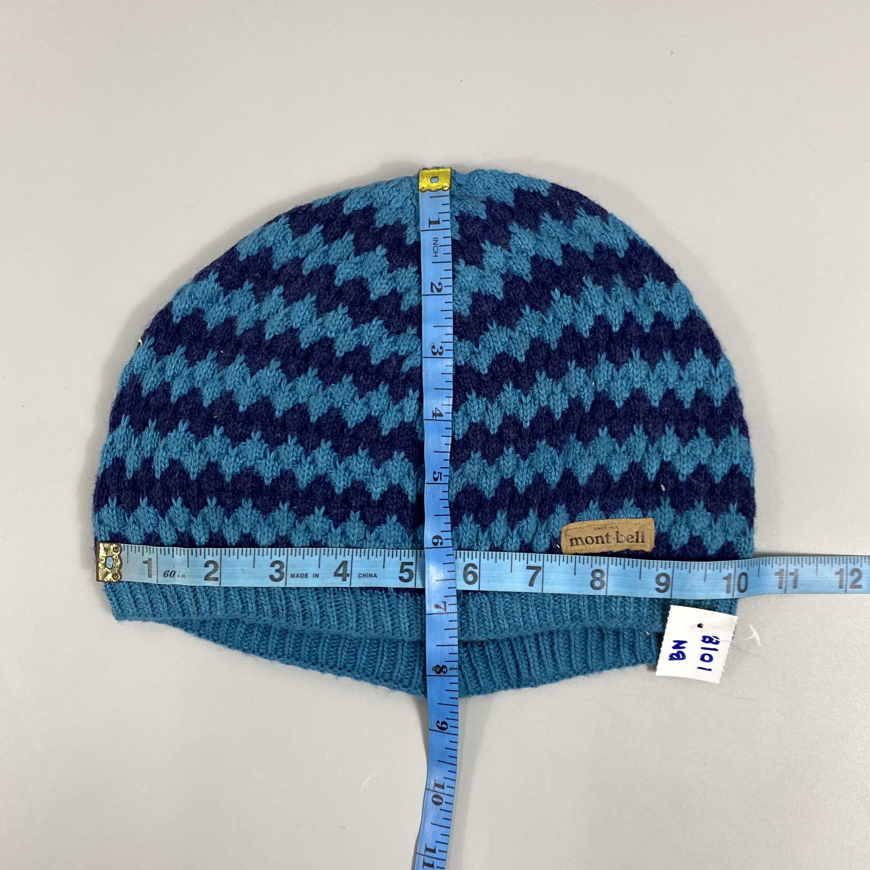 Montbell Montbell Striped Knitted Beanie Hat -BN1018 Size ONE SIZE - 5 Thumbnail