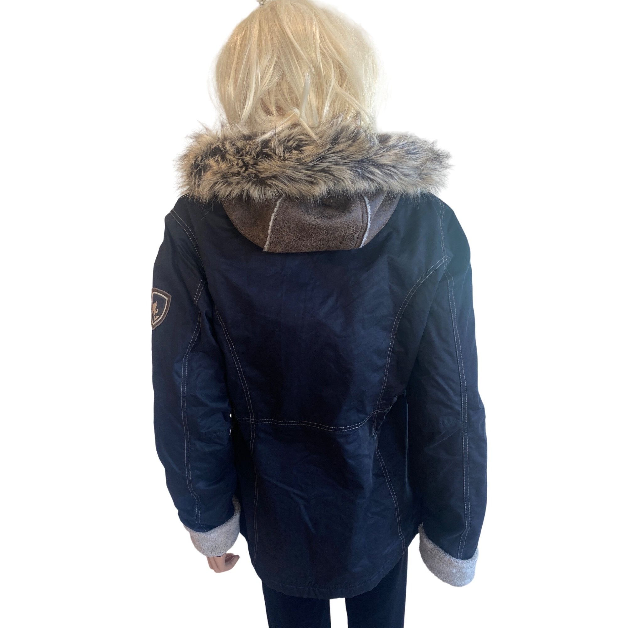 Kuhl NWT Kuhl Arktik Waxed Jacket L Faux Fur Sherling Fleece Hood Size L / US 10 / IT 46 - 9 Thumbnail