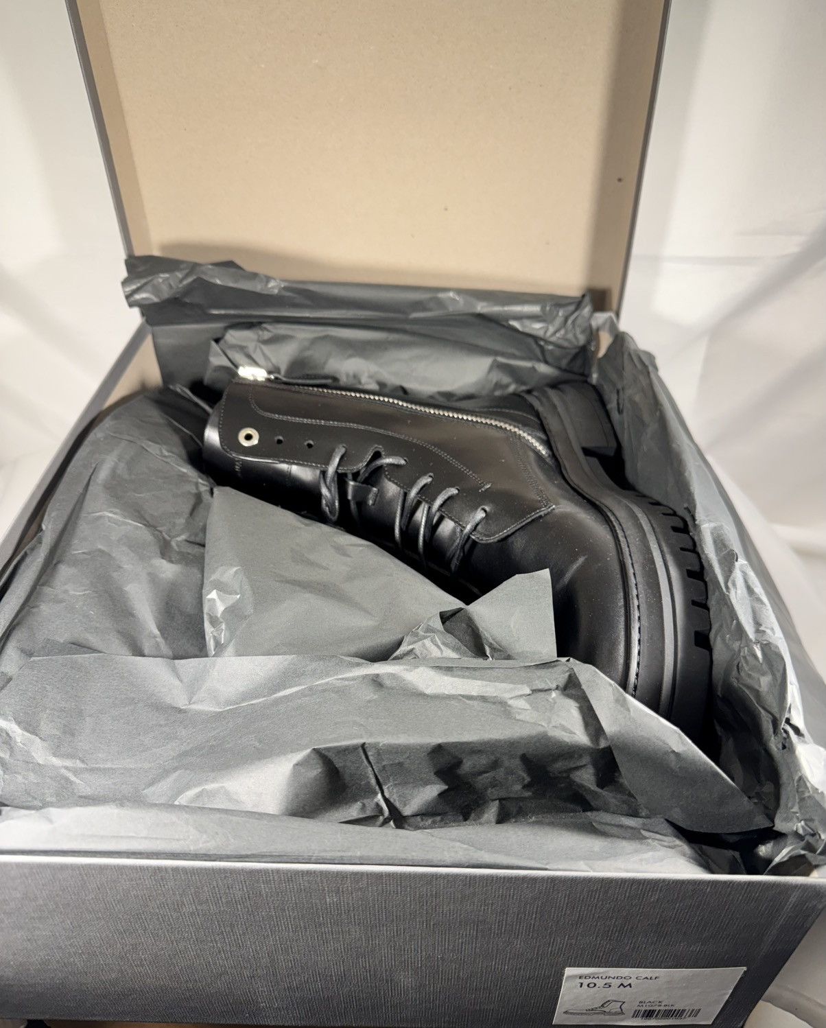 Aquatalia Edmundo Water Repellent Combat Boot M1078 Size US 10.5 / EU 43-44 - 7 Thumbnail