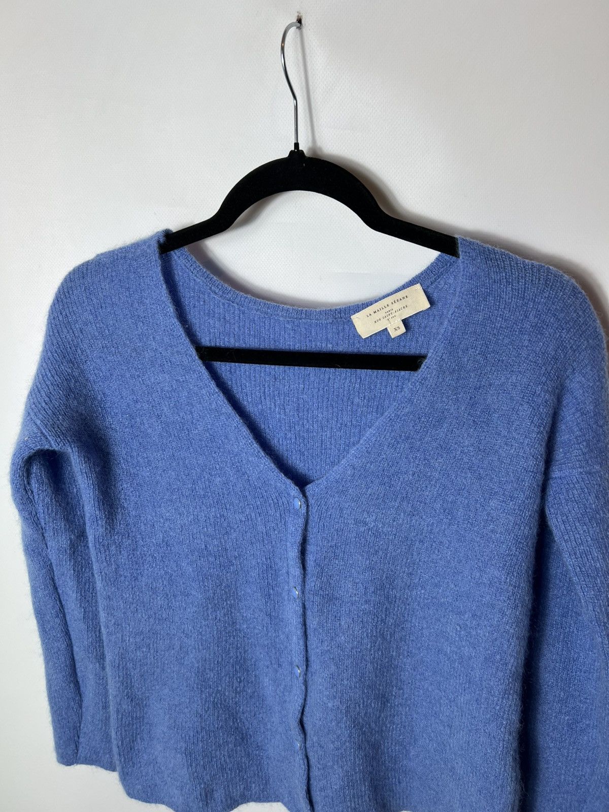 Sezane Vintage luxury Sezane Barry Cardigan Super Kid Mohair Size XS / US 0-2 / IT 36-38 - 2 Thumbnail