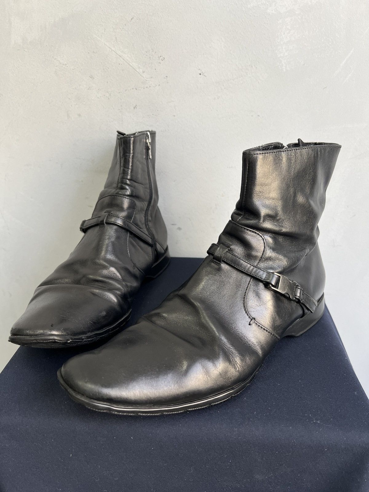 Prada Prada sport ankle moto boots hype avant garde y2k Size US 8.5 / EU 41-42 - 6 Thumbnail