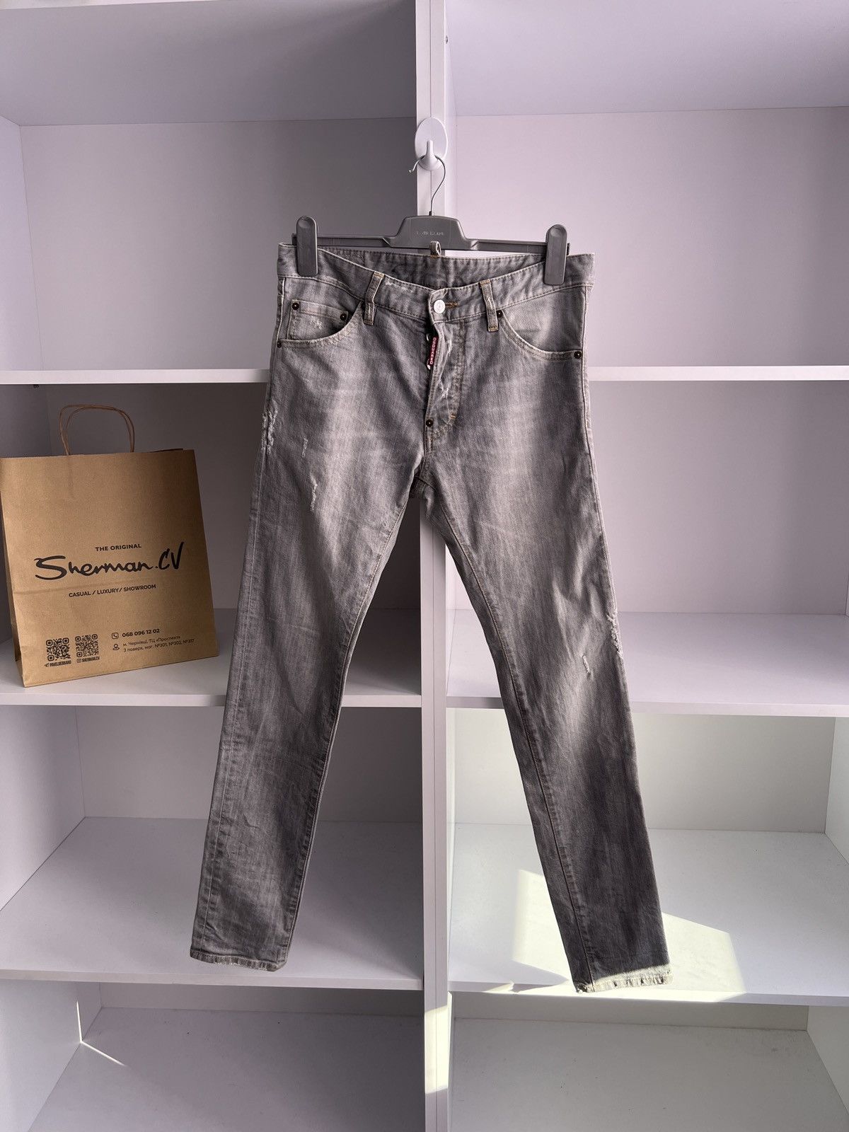 Designer × Dsquared2 × Vintage Vintage Dsquared2 Luxury Gray Pants Size US 30 / EU 46 - 3 Thumbnail