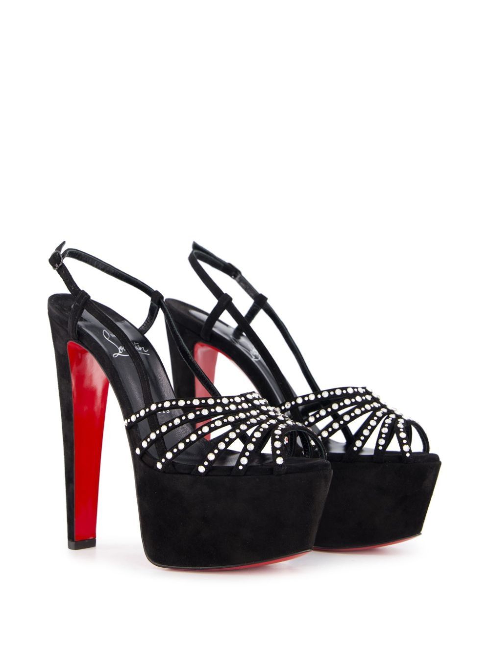 Christian Louboutin vegastrassima alta 160mm suede sandals Size US 8.5 / IT 38.5 - 1 Thumbnail