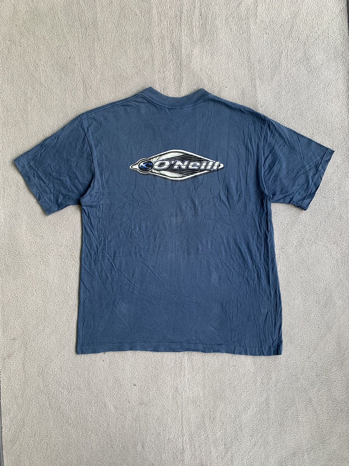 Vintage Oneill Big Logo Fade Tee Shirt Surf