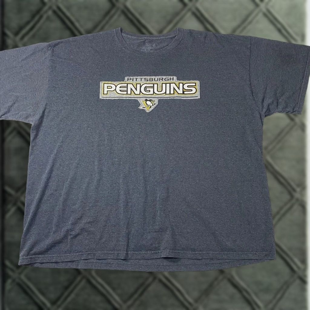 Fruit Of The Loom VINTAGE Pittsburgh Penguins T-Shirt Unisex Adults 3XL Gray 90s Sports Mens Womens Ballpark? Size US XXL / EU 58 / 5 - 1 Thumbnail