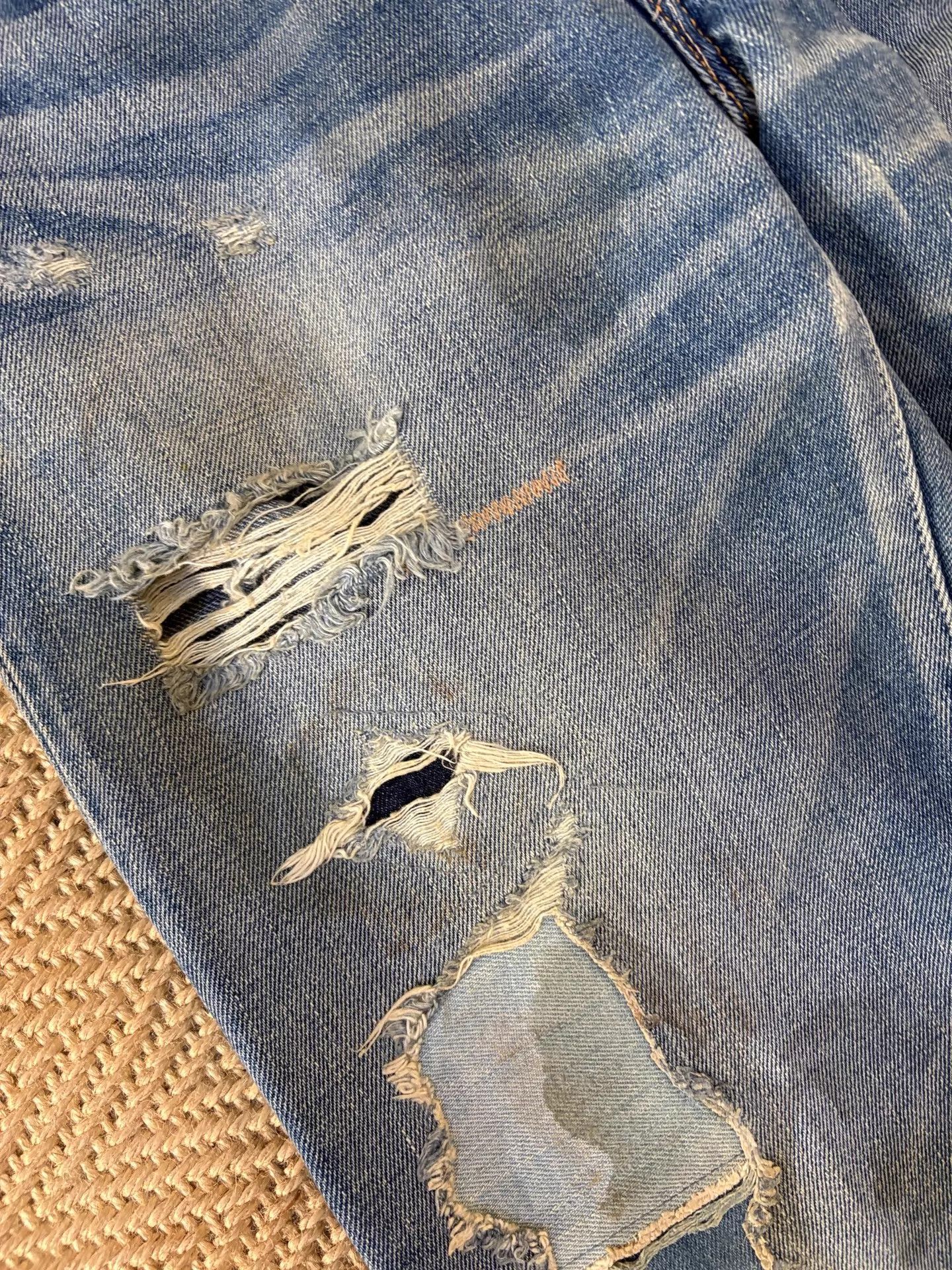 Levi's Levi's LVC 55501-0045 501XX Patched Battle Selvedge Jeans Size US 32 / EU 48 - 5 Thumbnail
