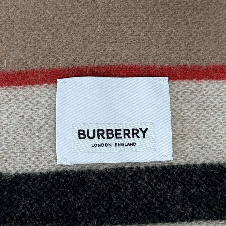 Burberry Burberry Striped Colorblock Wool Coat UK8 Size XL / US 12-14 / IT 48-50 - 4 Thumbnail