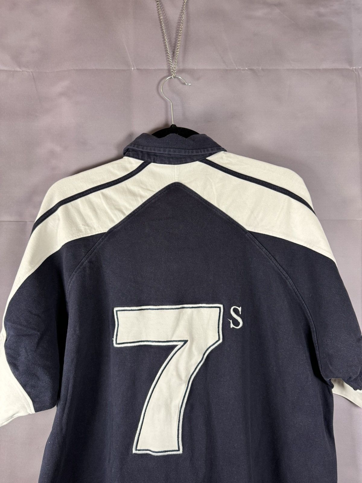 Vintage Matchworn Vintage Scotland Dubai Rugby #7 Jersey Large Size US L / EU 52-54 / 3 - 9 Thumbnail