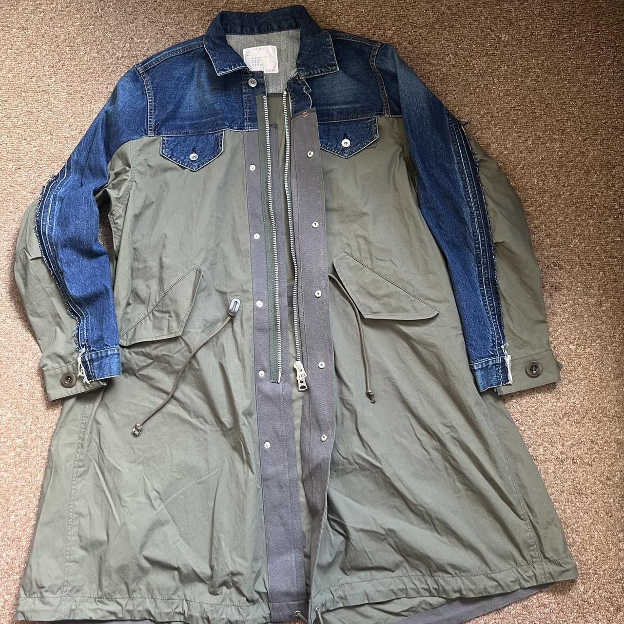 Sacai Sacai Gem Denim Jacket Size US XL / EU 56 / 4 - 4 Thumbnail