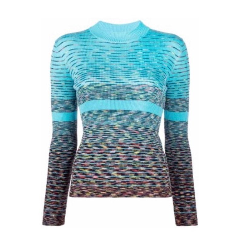 Missoni M Missoni Collection patterned intarsia-knit Sky sweater Size XS / US 0-2 / IT 36-38 - 2 Thumbnail