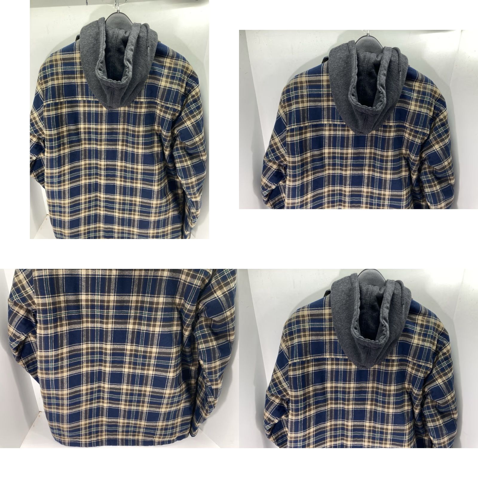 Eddie Bauer Eddie Bauer Flannel Hooded Shirt Jacket Shacket Men Medium Plaid Snap Quilted Size US M / EU 48-50 / 2 - 8 Thumbnail
