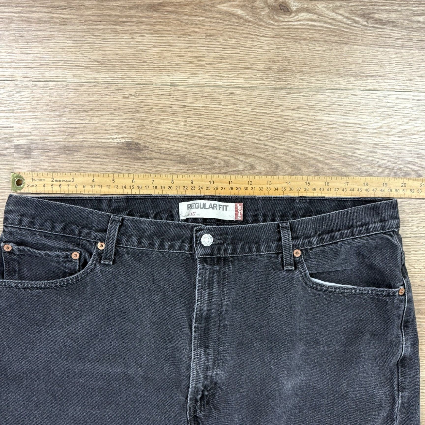 Levi's VINTAGE Levi's 505 Jeans - Men's - Regular - 42x30 - Black - Straight Leg - 1990s - Patch Missing, Used Good Condition Size US 42 / EU 58 - 3 Thumbnail