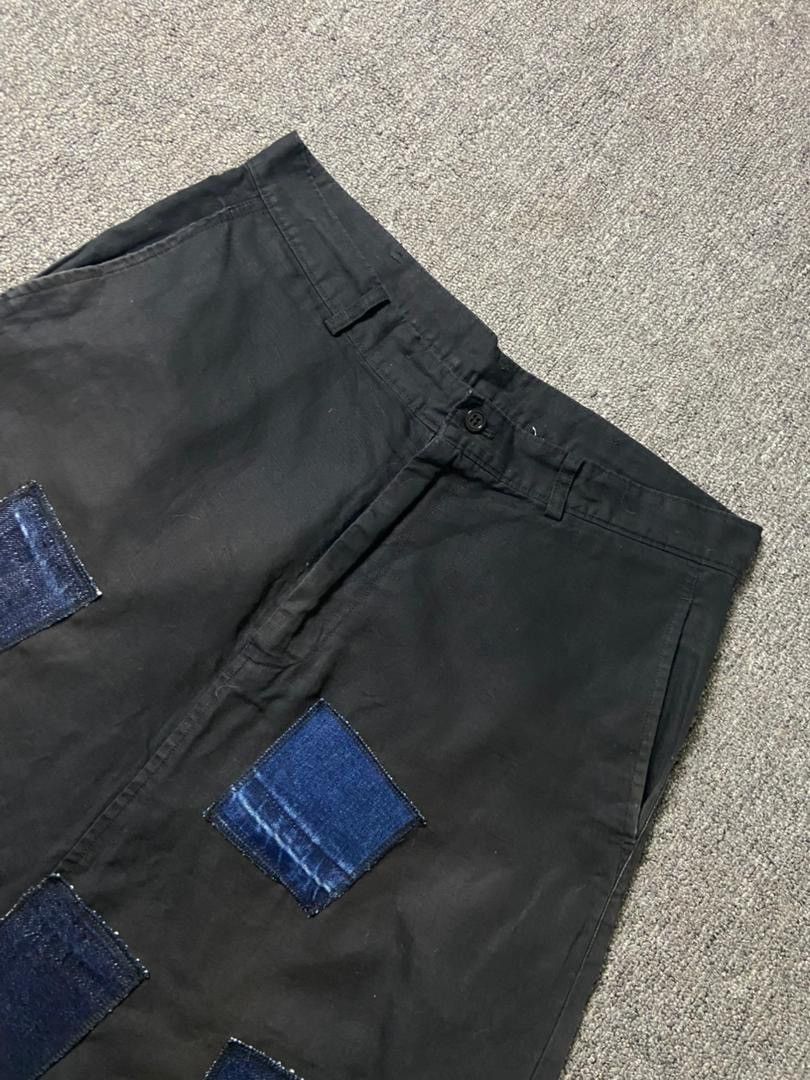 Comme des Garcons Comme des Garcons Black Drop Crotch Patchwork Pants (185) Size US 32 / EU 48 - 13 Thumbnail