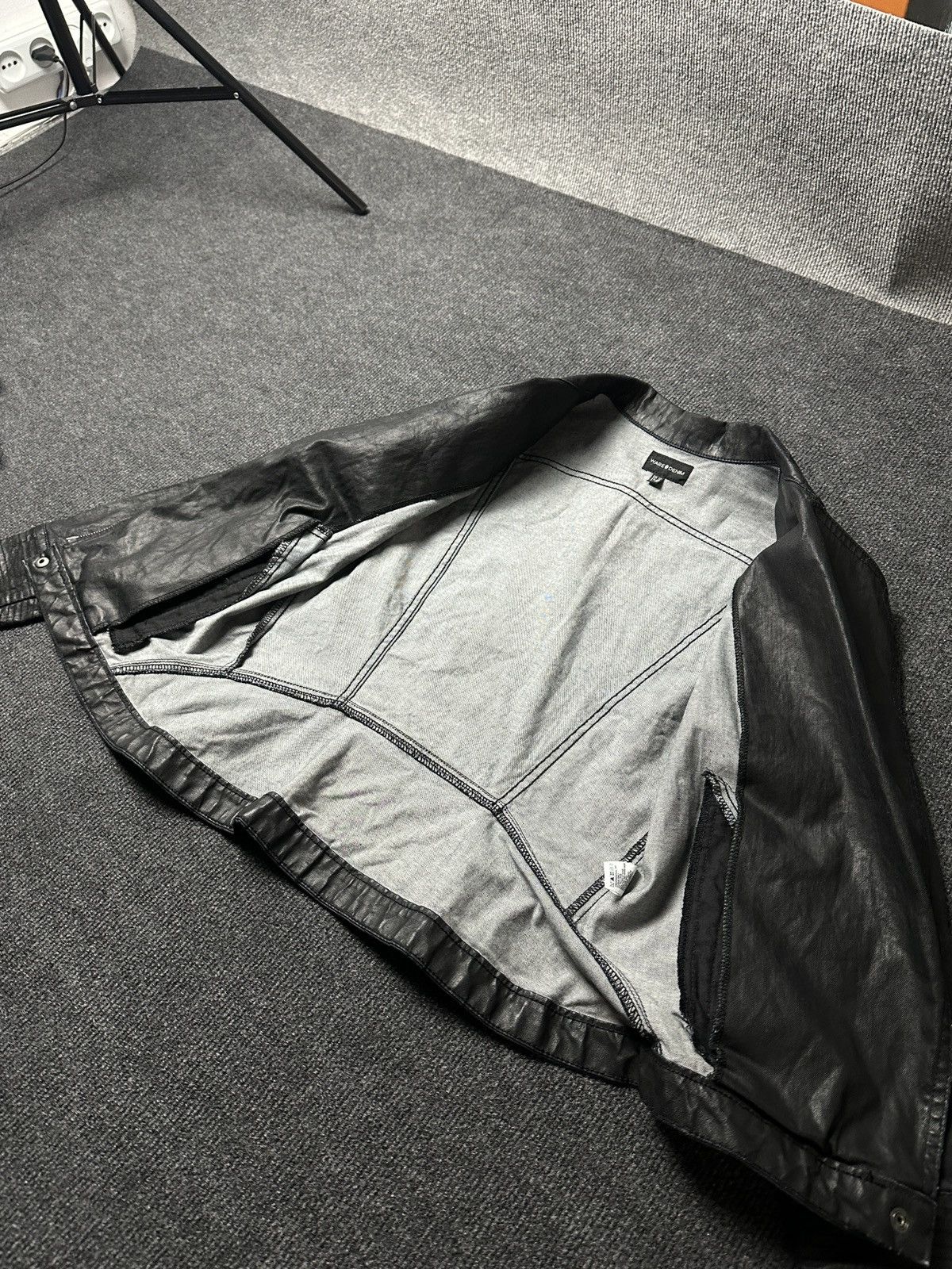 Other 🚨Y2K RICK OWENS TYPE DIRTY SLIM FIT ZIP DENIM JACKET Size M / US 6-8 / IT 42-44 - 8 Thumbnail