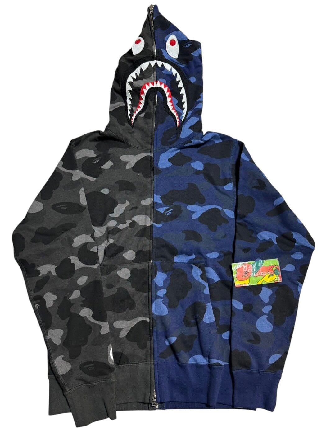 Bape BAPE Black & Navy Camo Full zip hoodie Size US M / EU 48-50 / 2 - 1 Thumbnail