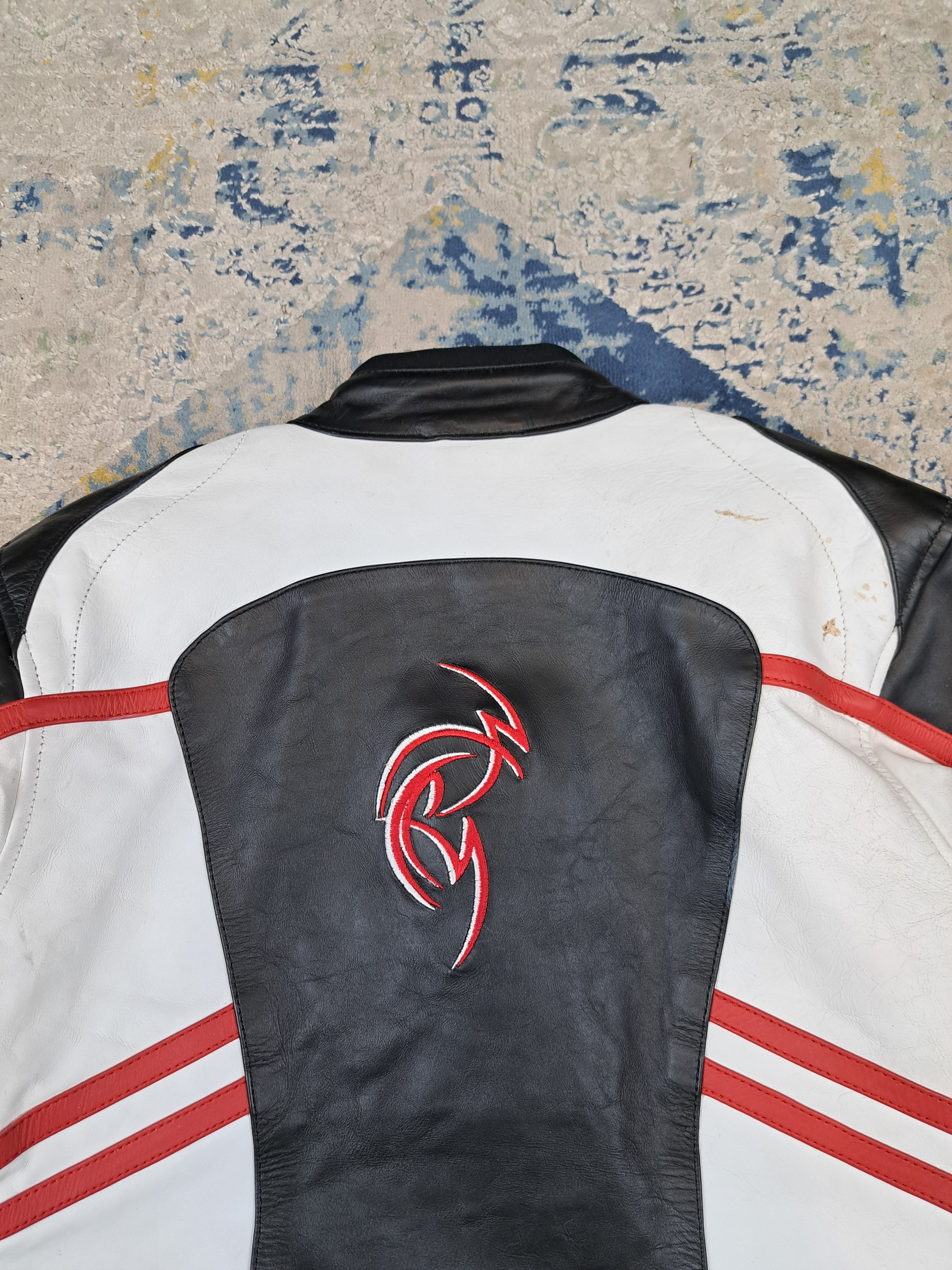 Genuine Leather Genuine Leather Avant Garde Cropped Racing Tribal Jacket Size M / US 6-8 / IT 42-44 - 4 Thumbnail