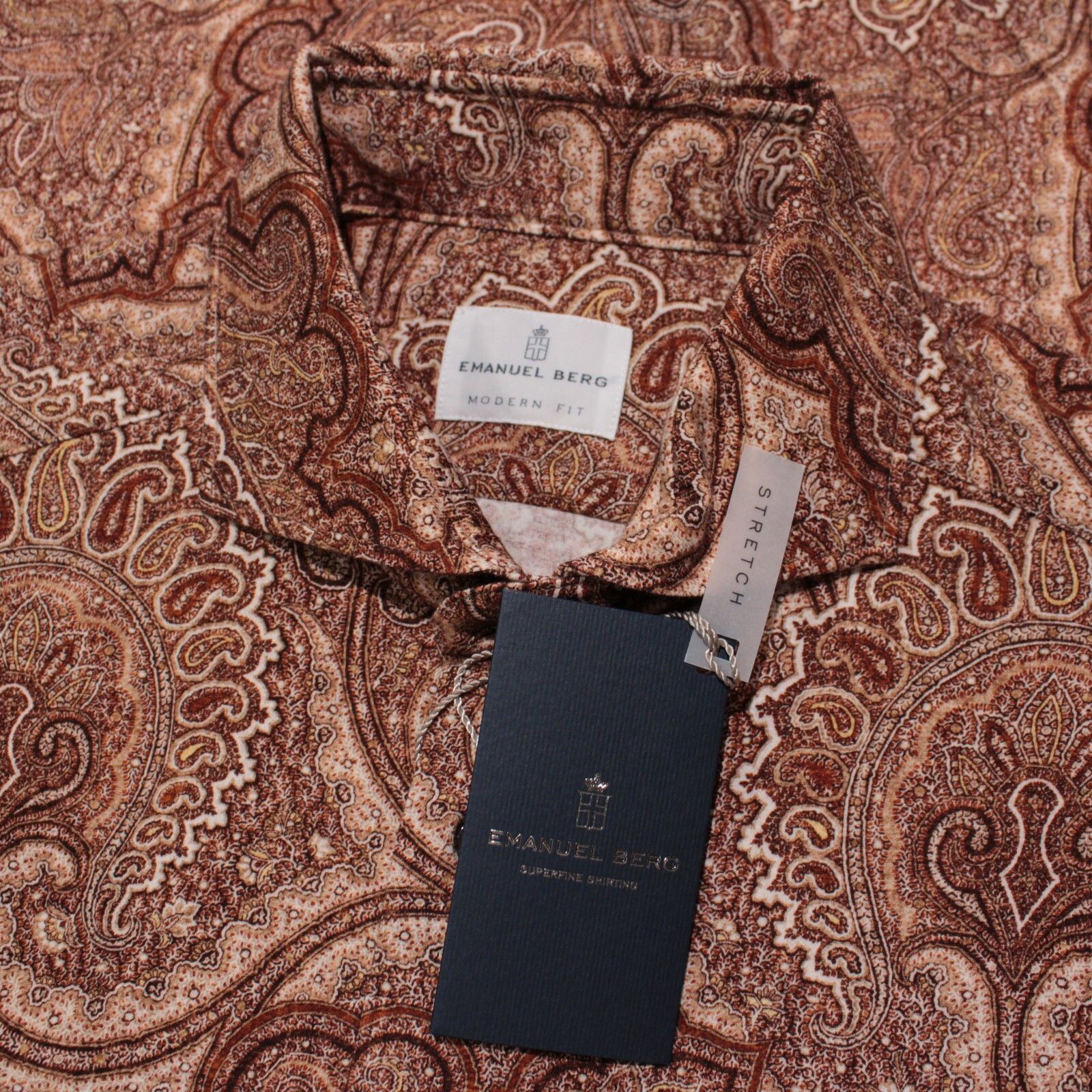 Other Emanuel Berg New with tags Shirt Size L US In Brown Size US L / EU 52-54 / 3 - 1 Thumbnail