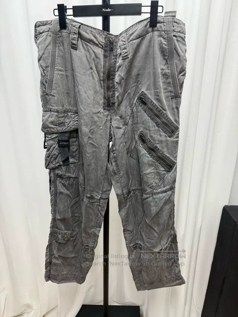 Yohji Yamamoto YOHJI YAMAMOTO size S Grey Mud-Dyed Loose Fit Trousers Siz Size US 27 - 1 Thumbnail