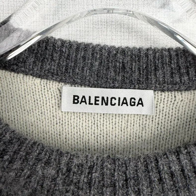 Balenciaga Balenciaga Fully Printed Logo Knit Sweater Size US XS / EU 42 / 0 - 2 Thumbnail