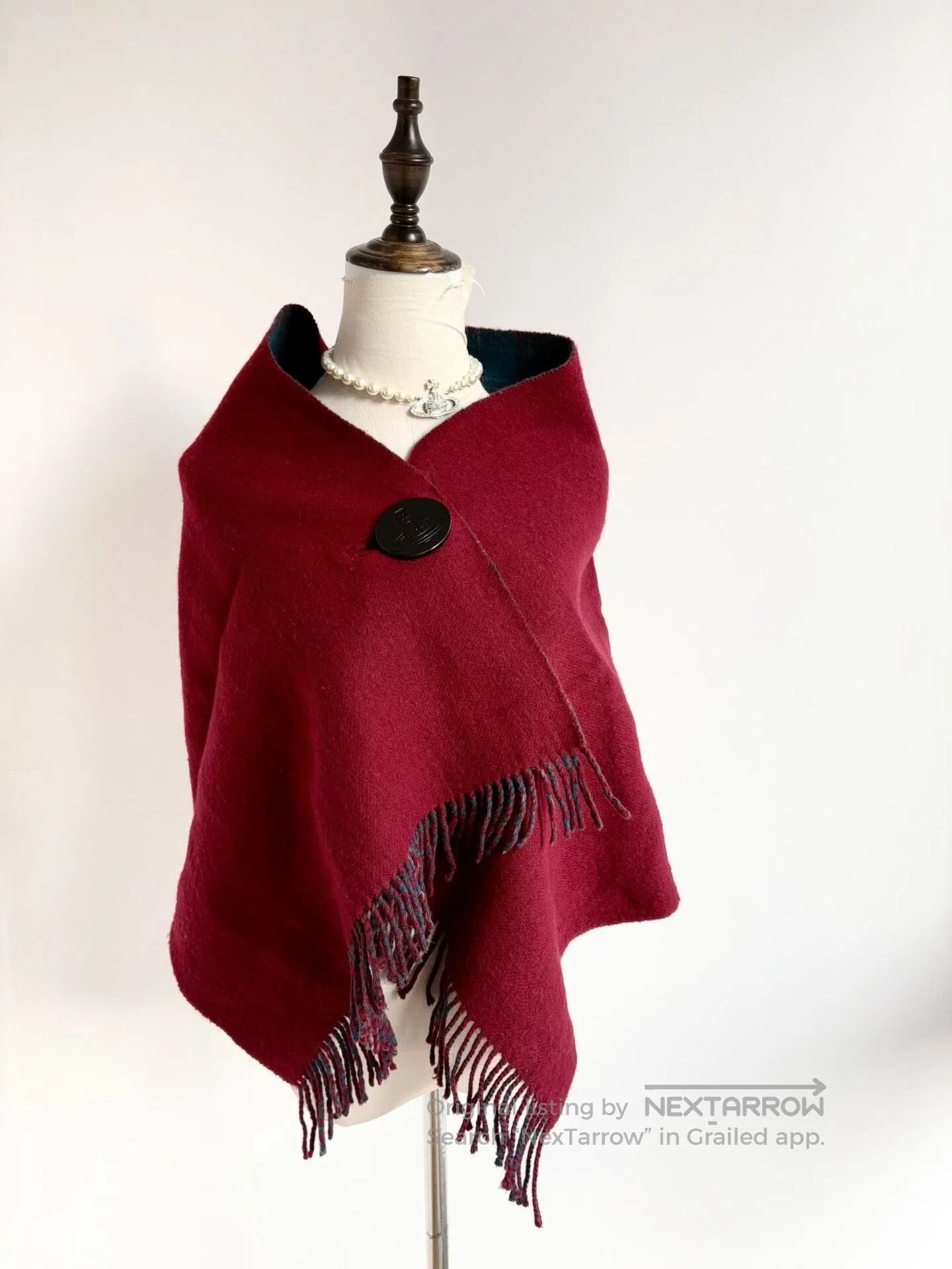 Vivienne Westwood Vivienne Westwood Blue Red Check Scarf. Size ONE SIZE - 4 Thumbnail